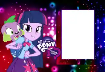 Фотоефект з категорії Різні дитячі № 118937. Надпис на рамці: My little pony