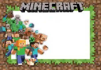 Фотоефект з категорії Різні дитячі № 143805. Надпис на рамці: Minecraft