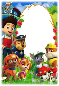 Фотоефект з категорії Різні дитячі № 158461. Надпис на рамці: PAW Patrol