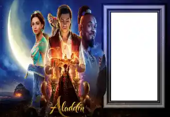 Фотоефект з категорії Різні дитячі № 163440. Надпис на рамці: Aladdin