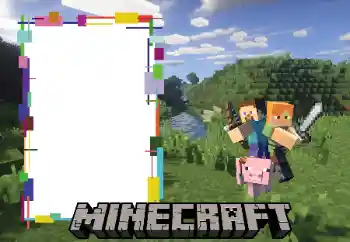Фотоефект з категорії Різні дитячі № 166508. Надпис на рамці: Minecraft