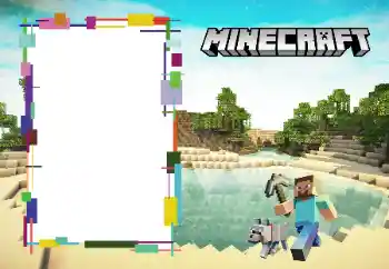 Фотоефект з категорії Різні дитячі № 166510. Надпис на рамці: Minecraft