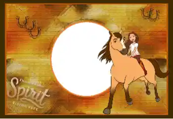 Фотоефект з категорії Різні дитячі № 171807. Надпис на рамці: Spirit riding free Фотоефект з категорії Різні дитячі № 171807. Надпис на рамці: Spirit riding free