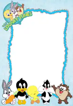 Фотоефект з категорії Різні дитячі № 198811. Надпис на рамці: Baby Looney Tunes