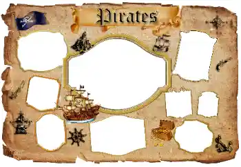 Фотоефект з категорії Різні дитячі № 96350. Надпис на рамці: Pirates