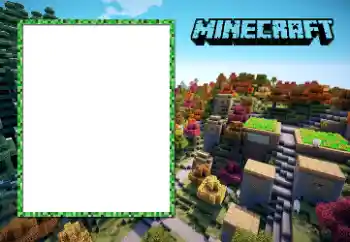 Фотоефект з категорії Різні дитячі № 97620. Надпис на рамці: Minecraft