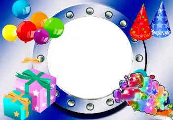 Фотоефект з категорії Дитячі свята № 38327. Надпис на рамці: Happy Day