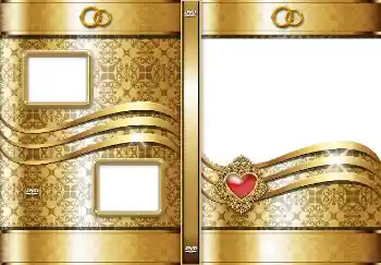 Фотоефект з категорії Обгортки ДВД № 4544. Надпис на рамці: Весілля!