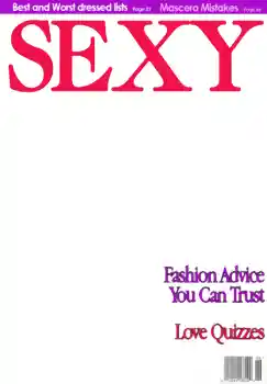 Фотоефект з категорії Журнали № 4695. Надпис на рамці: Sexy