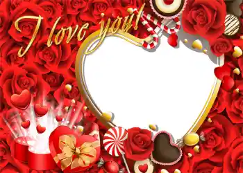 Фотоефект з категорії Рамки для закоханих № 1274. Надпис на рамці: I love you! Фотоефект з категорії Рамки для закоханих № 1274. Надпис на рамці: I love you!