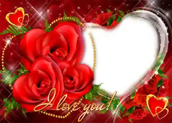 Фотоефект з категорії Рамки для закоханих № 1286. Надпис на рамці: I love you! Фотоефект з категорії Рамки для закоханих № 1286. Надпис на рамці: I love you!