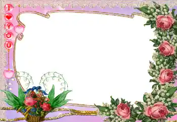 Фотоефект з категорії Рамки для закоханих № 141141. Надпис на рамці: I love you