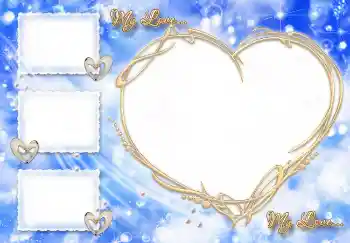 Фотоефект з категорії Рамки для закоханих № 1796. Надпис на рамці: My Love...