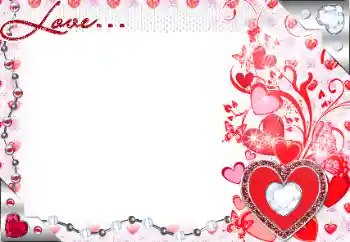 Фотоефект з категорії Рамки для закоханих № 80393. Надпис на рамці: Love