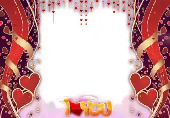 Фотоефект з категорії Рамки для закоханих № 80395. Надпис на рамці: I love you