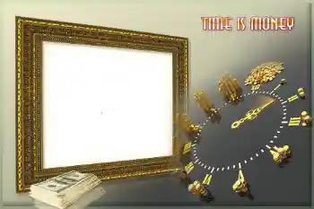 Фотоефект з категорії Чоловічі фоторамки № 101150. Надпис на рамці: Time is money Фотоефект з категорії Чоловічі фоторамки № 101150. Надпис на рамці: Time is money