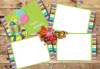 Фотоефект з категорії Відкритки на День Народження № 205764. Надпис на рамці: Happy Birthday!