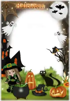 Фотоефект з категорії Різні свята № 124302. Надпис на рамці: Happy Halloween