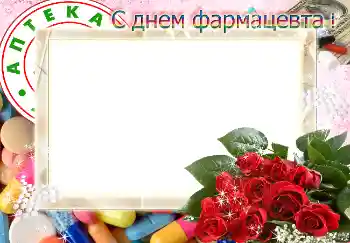 Фотоефект з категорії Різні свята № 4479. Надпис на рамці: С днем фармацевта! Фотоефект з категорії Різні свята № 4479. Надпис на рамці: С днем фармацевта!